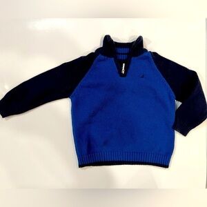 Nautica Boys Quarter Zip Sweater Size 4T